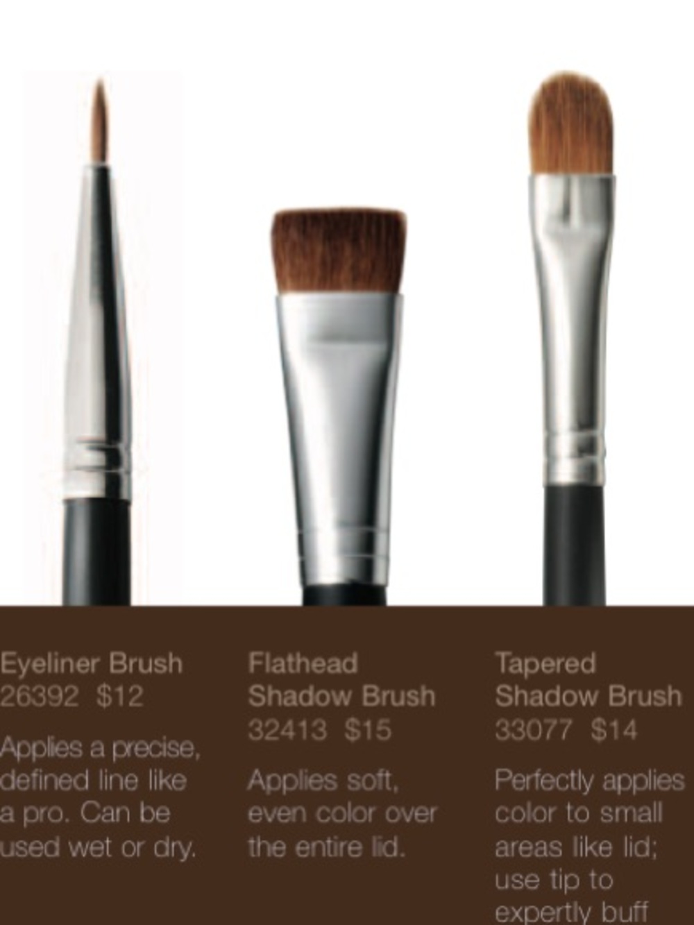 NOS BAREMINERALS I.D. BARE ESCENTUALS Flathead Shadow Makeup Brush